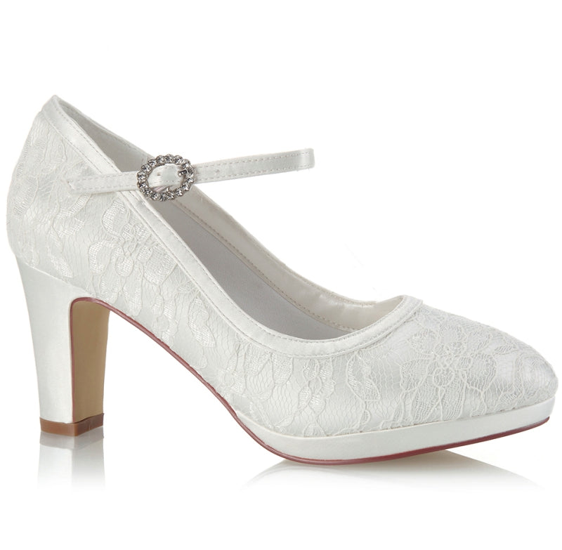Square Heels Bridal Shoes Alexa
