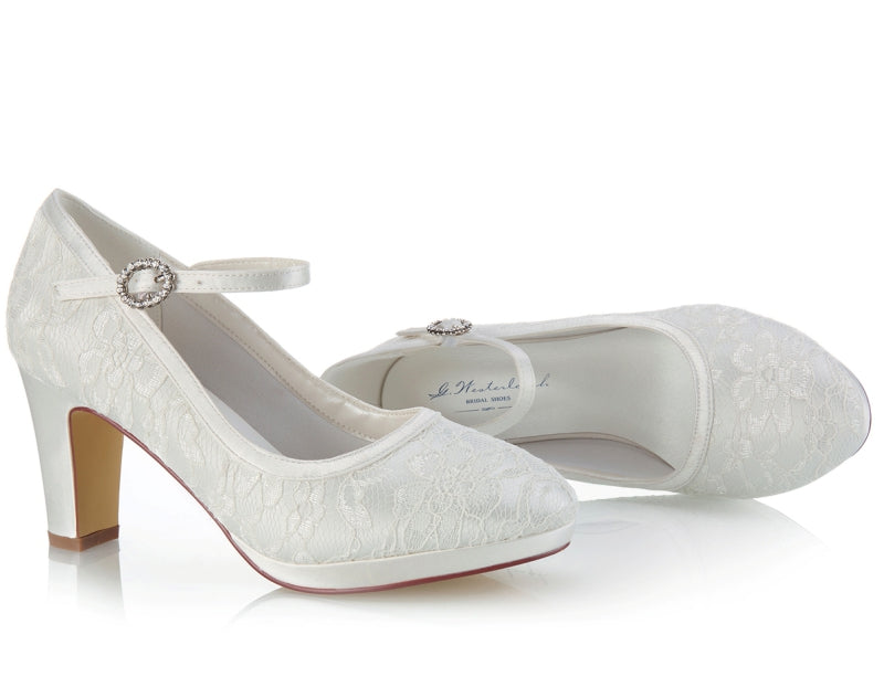 Square Heels Bridal Shoes Alexa