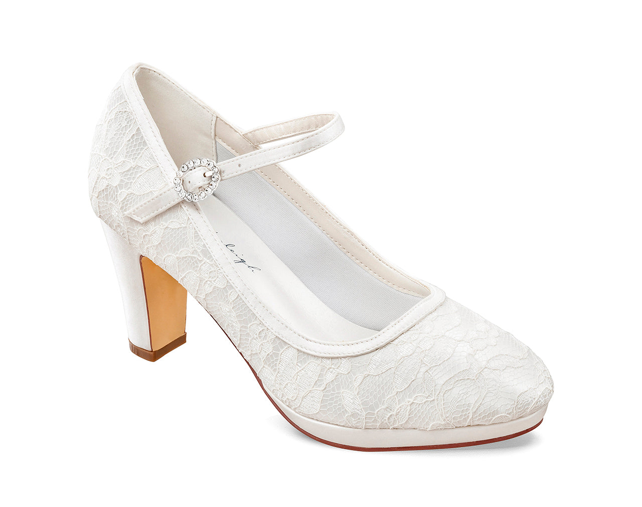 Square Heels Bridal Shoes Alexa