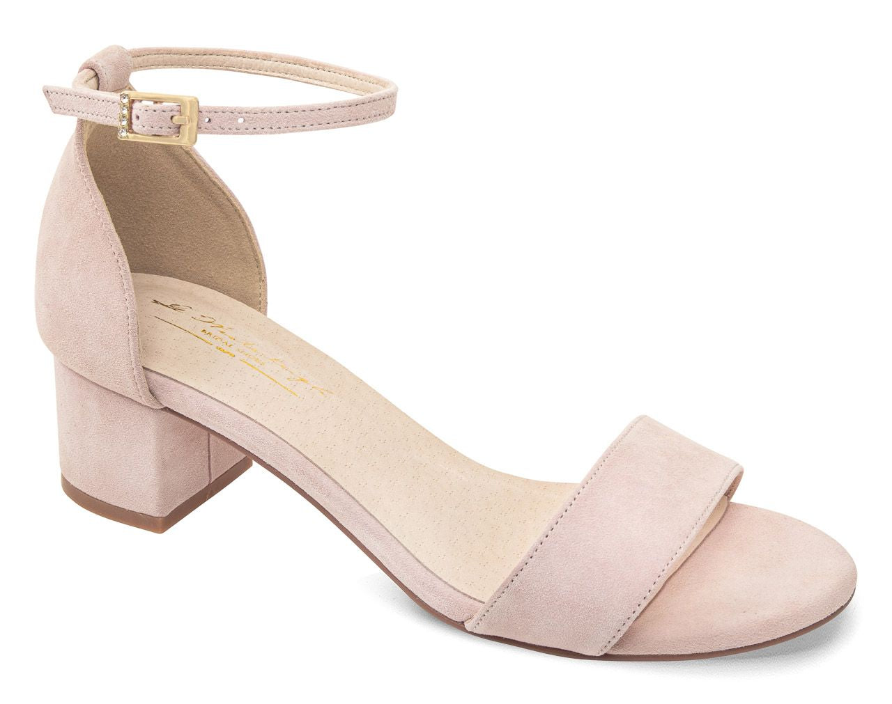 Bridal Shoes Blush Low Heel Alin