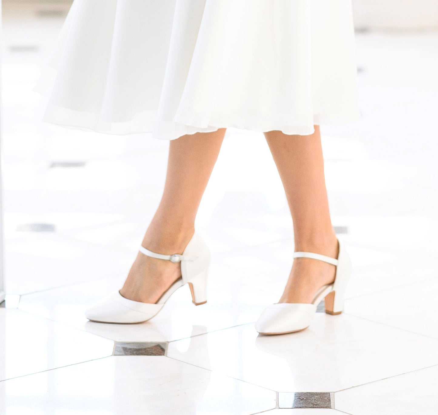 Satin Bridal Shoes Amabar