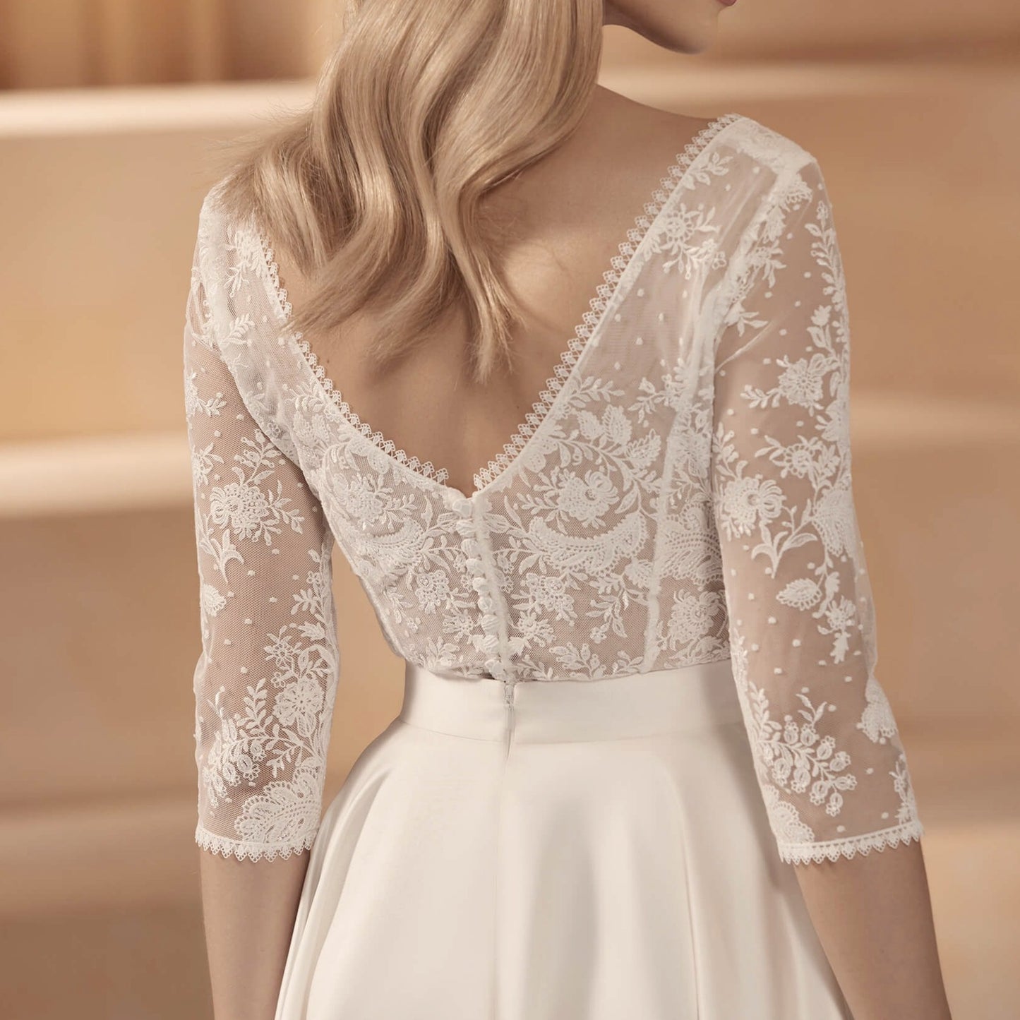 Bridal Separate Lace Topper Harper