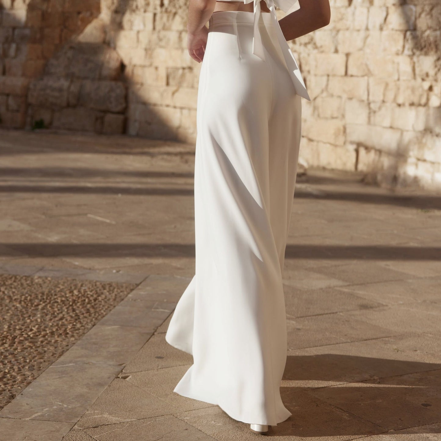 Bridal Separate Crepe Pants Wide Leg Leah