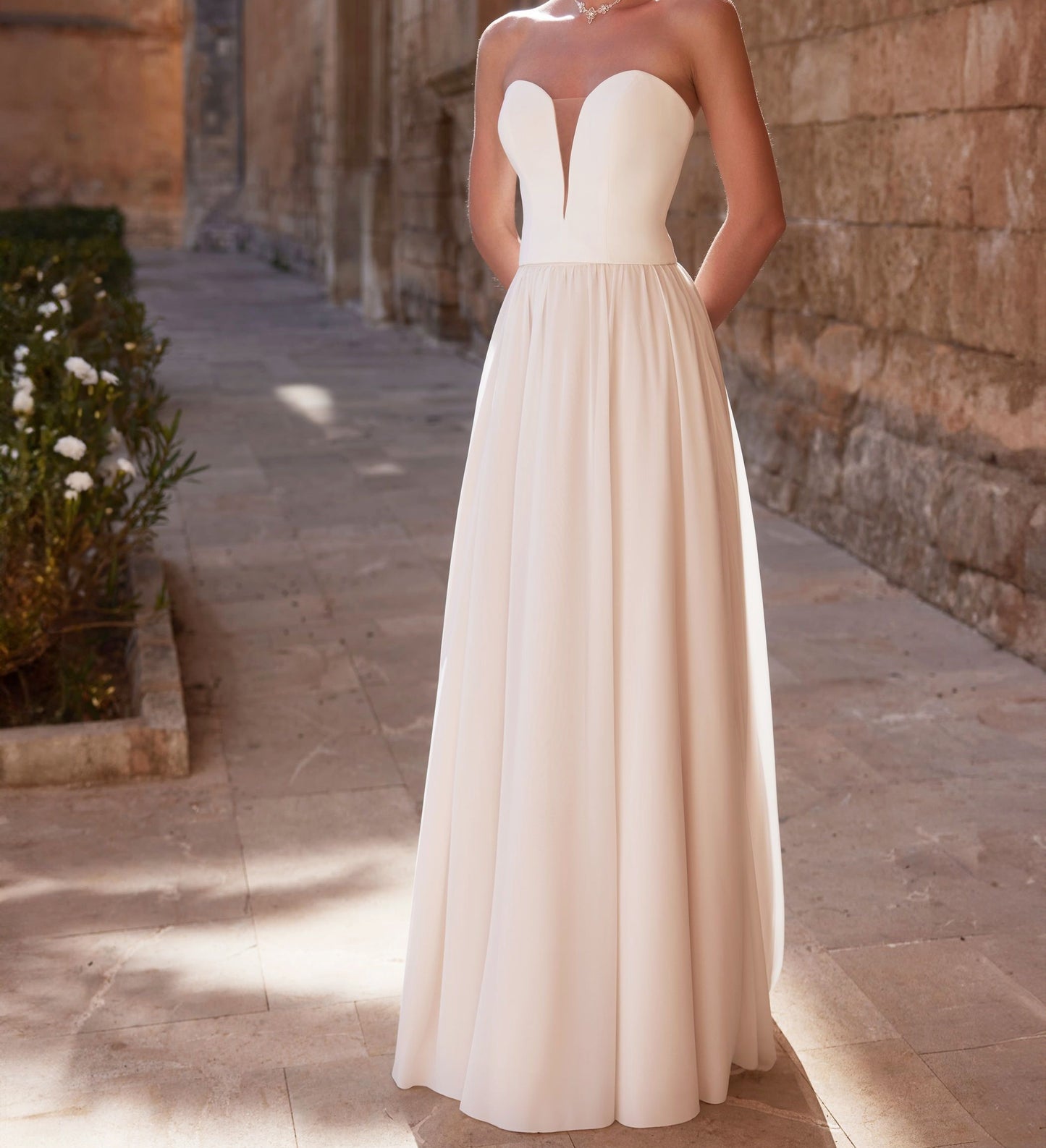 Bridal Separates Skirt with Train Freya