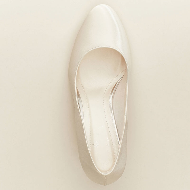 Classic Bridal Shoes Low Heel Grazia