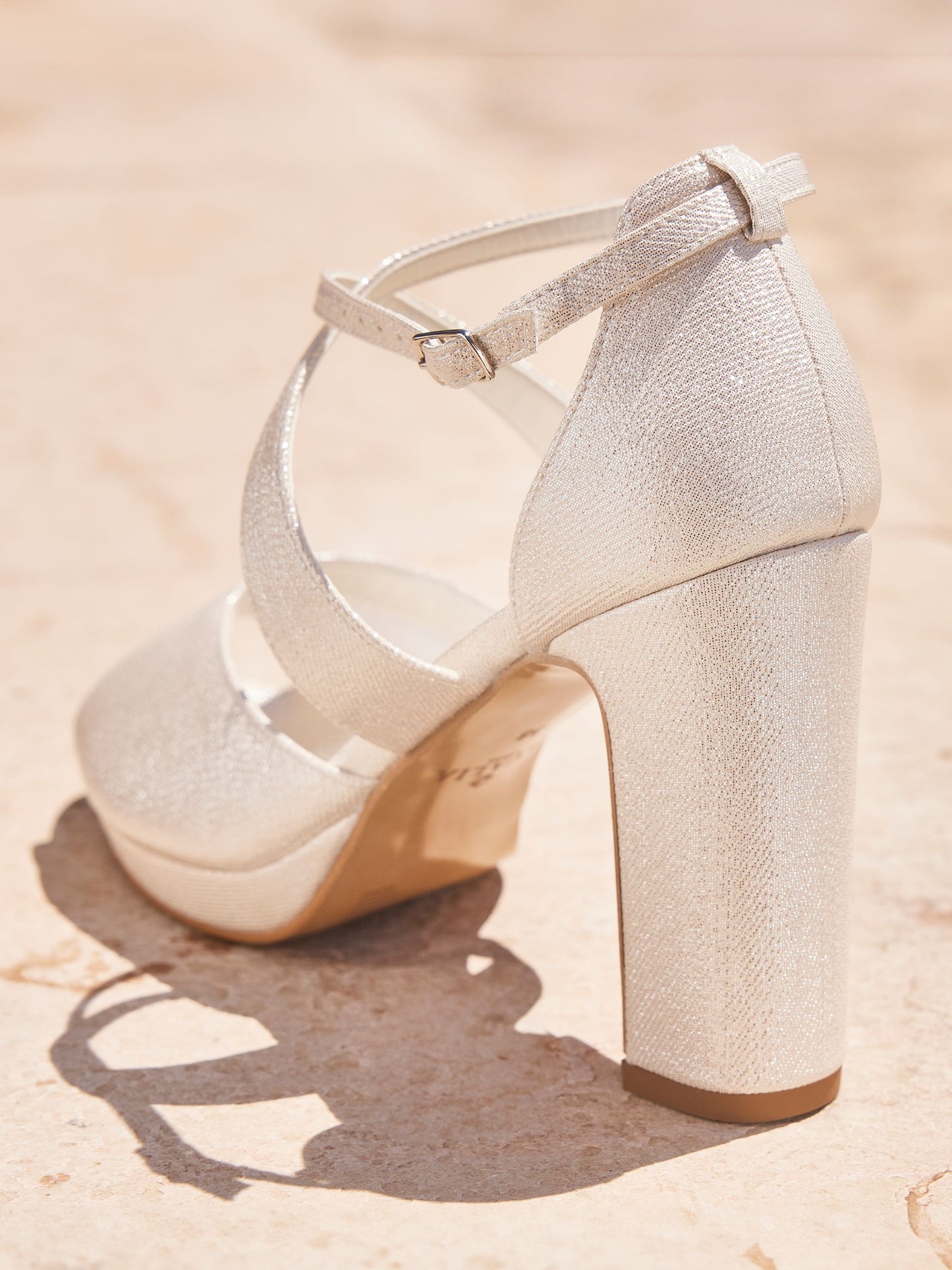 Square Heels Bridal Sandals Charline