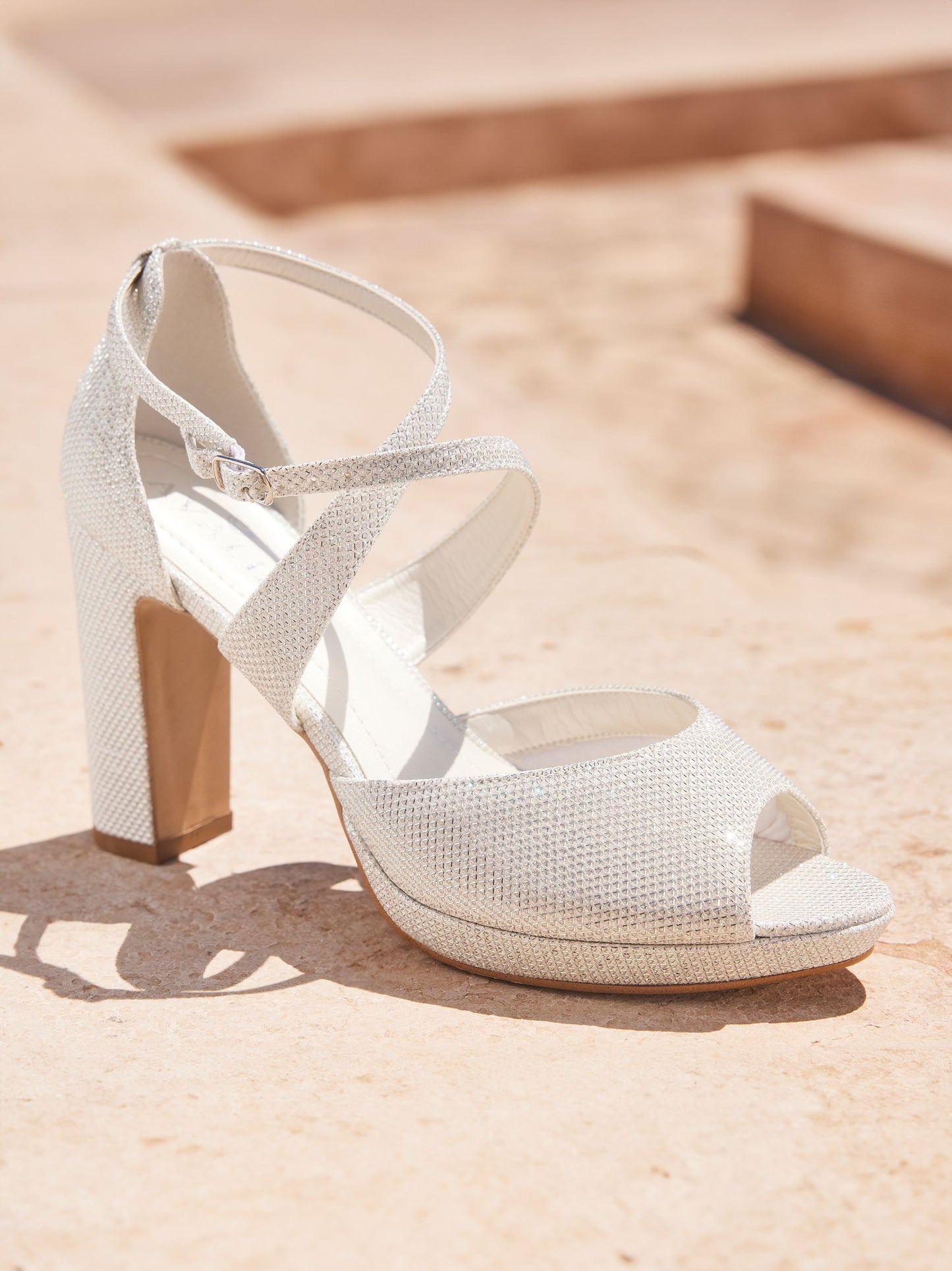 Square Heels Bridal Sandals Chanel