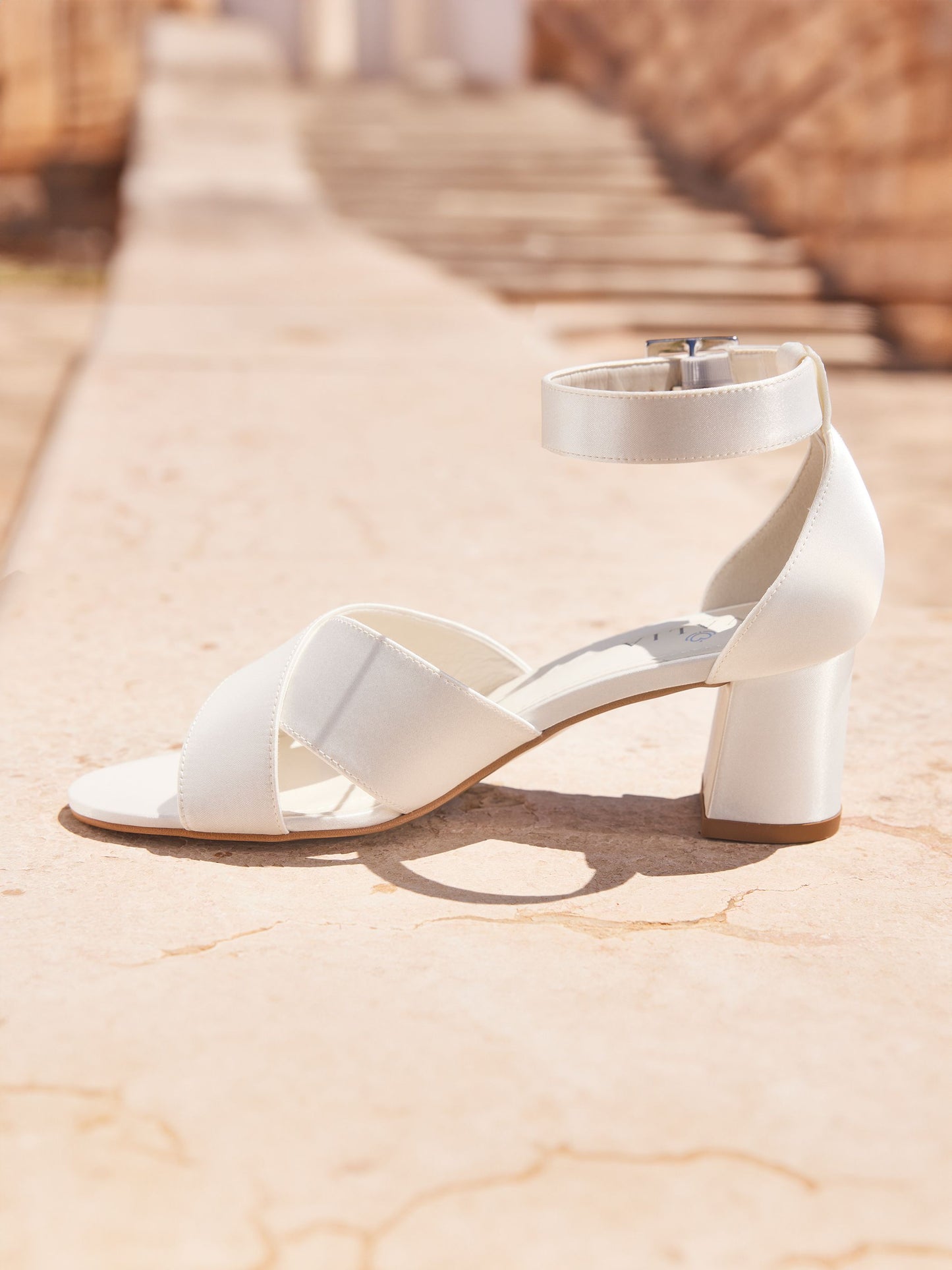 Bridal Shoes Low Heel Freya
