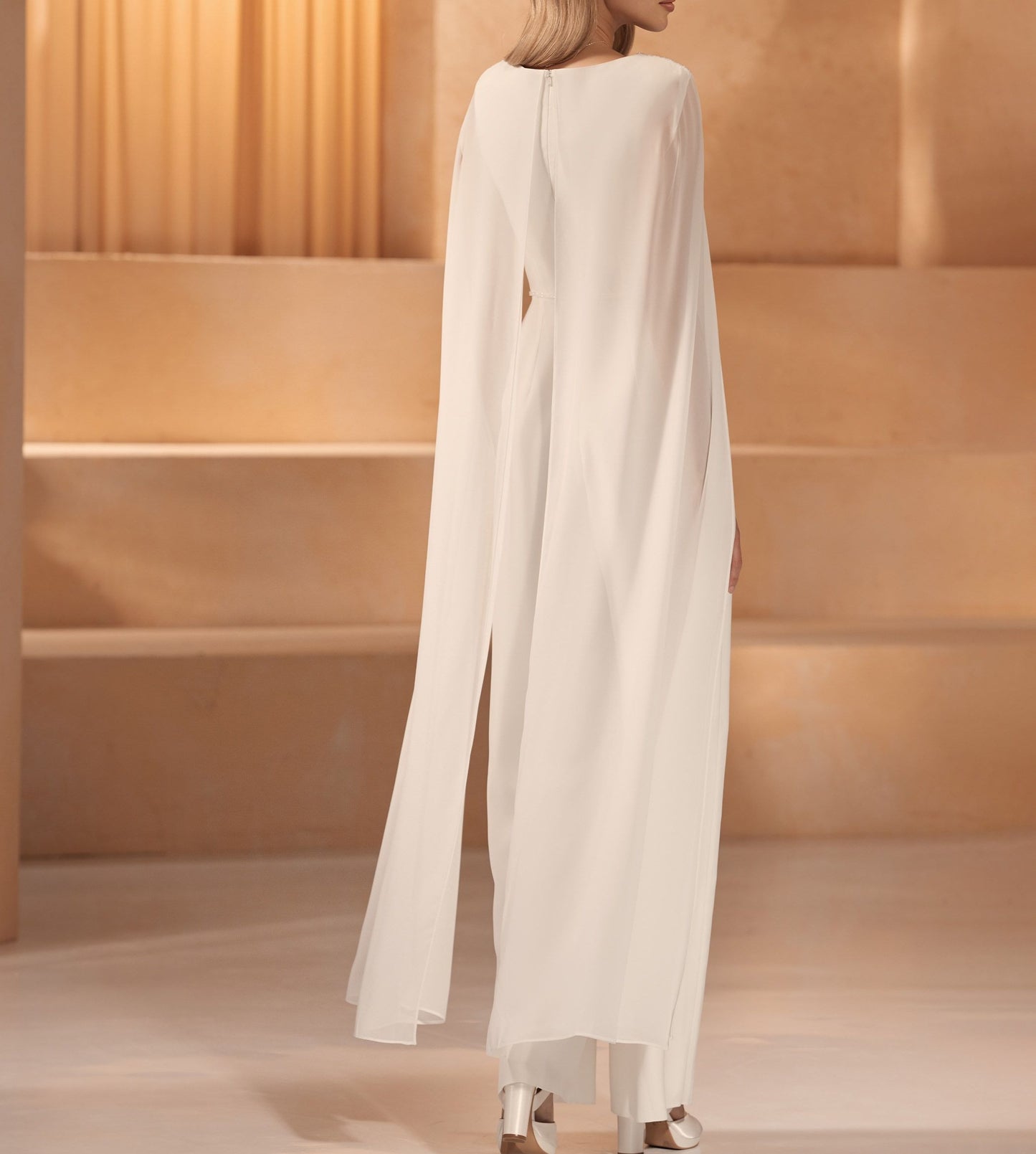 Bridal Jumpsuit with Cape