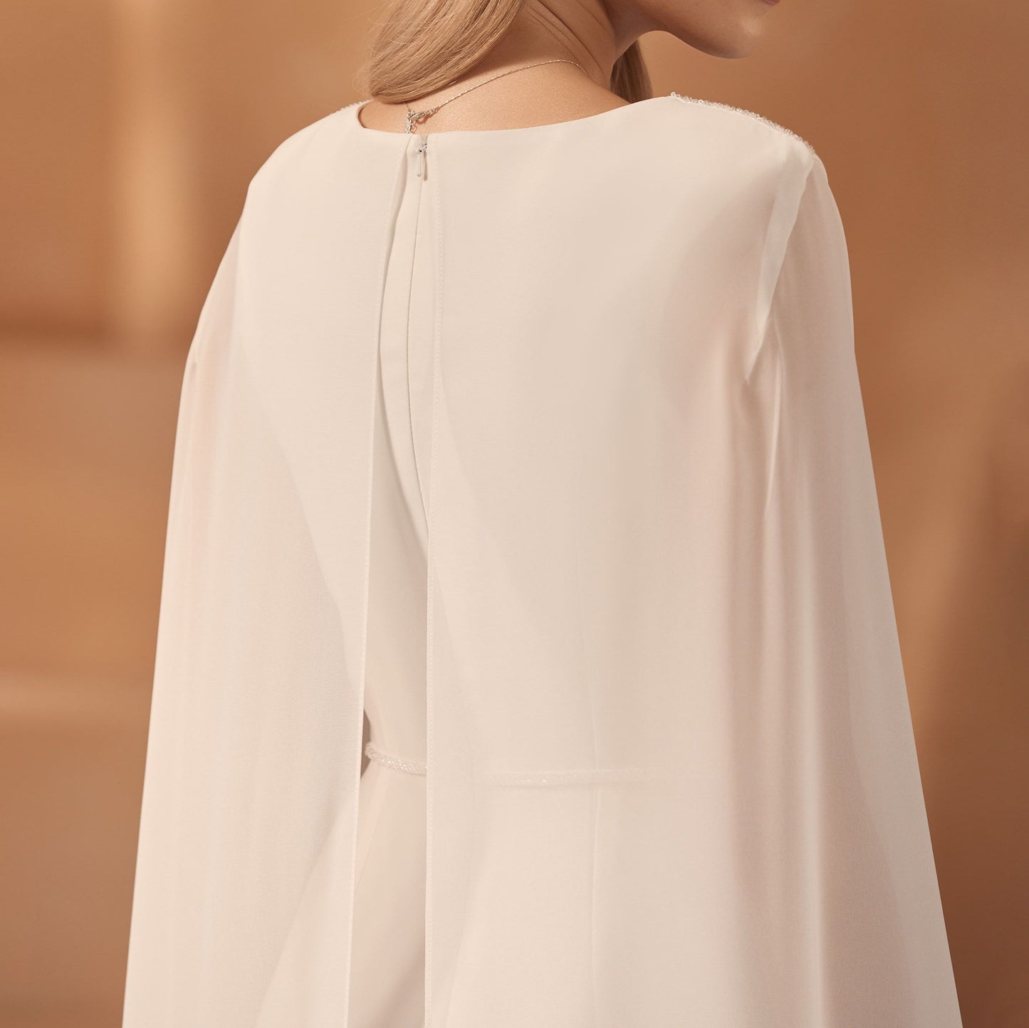 Bridal Jumpsuit with Cape