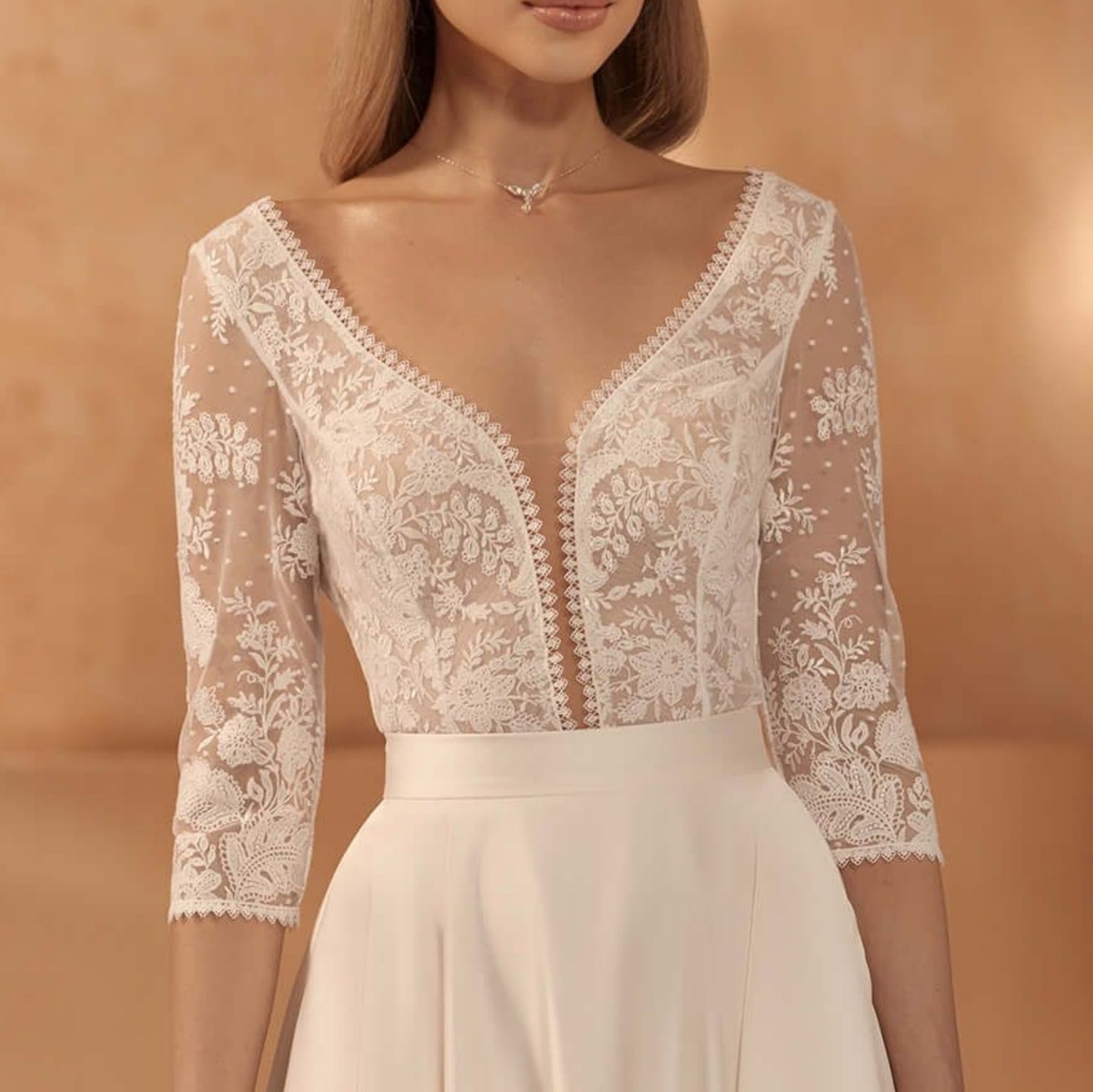 Bridal Separate Lace Topper Harper