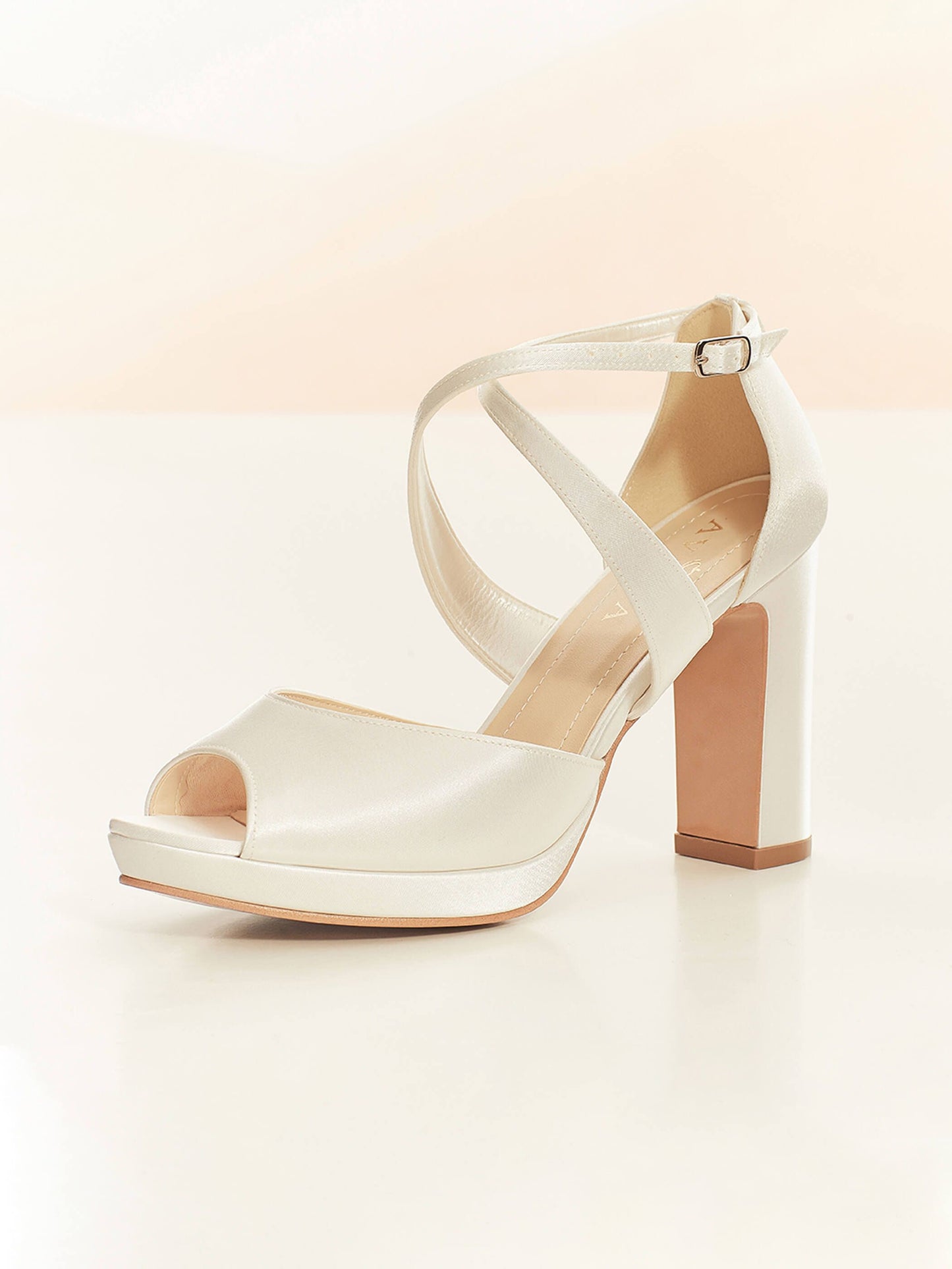 Square Heels Bridal Sandals Cherise