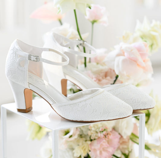 Chaussures de mariée en dentelle Christine