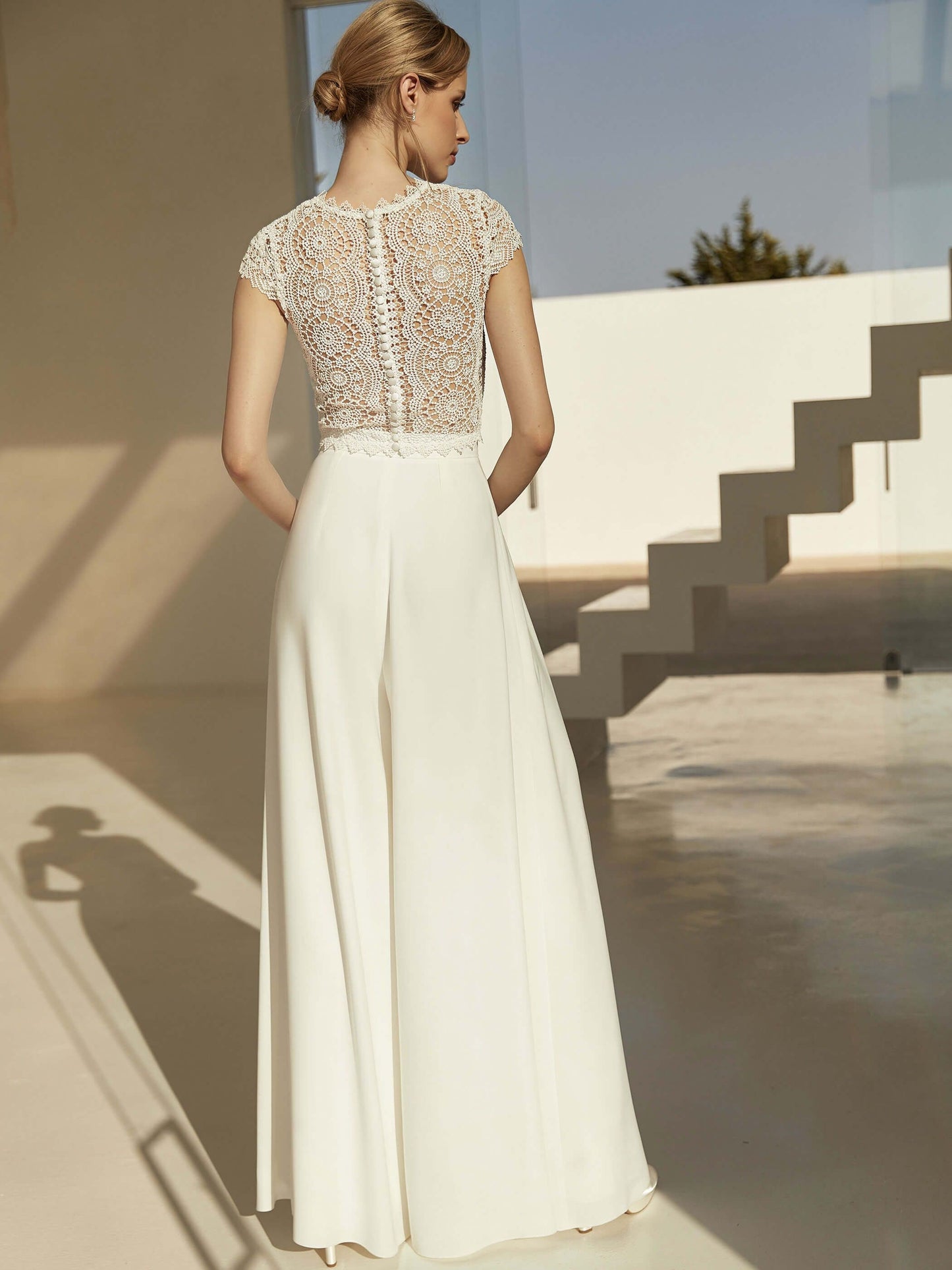 Two-Piece Bridal Outfit Top Pants