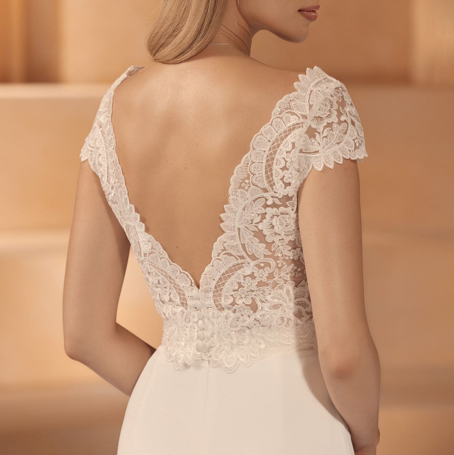 Lace Bridal Top Short Sleeve Amanda