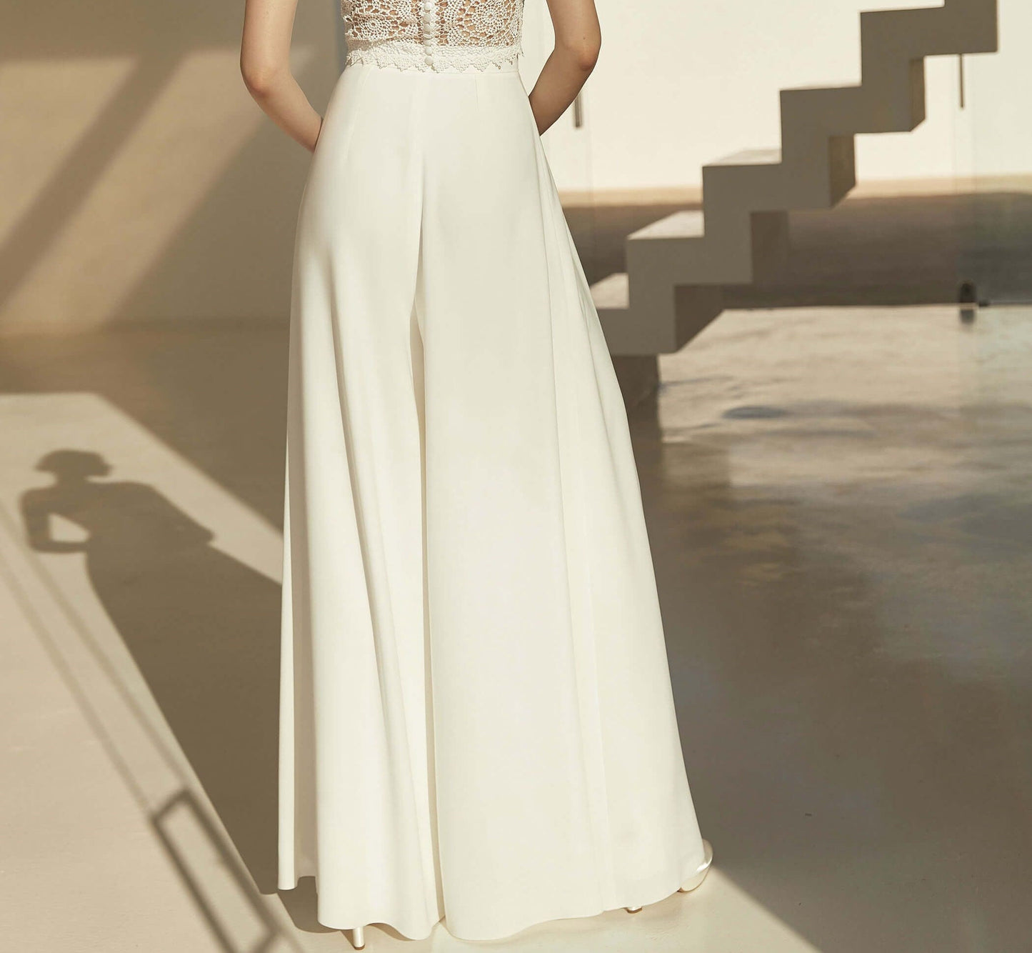 Two-Piece Bridal Outfit Top Pants