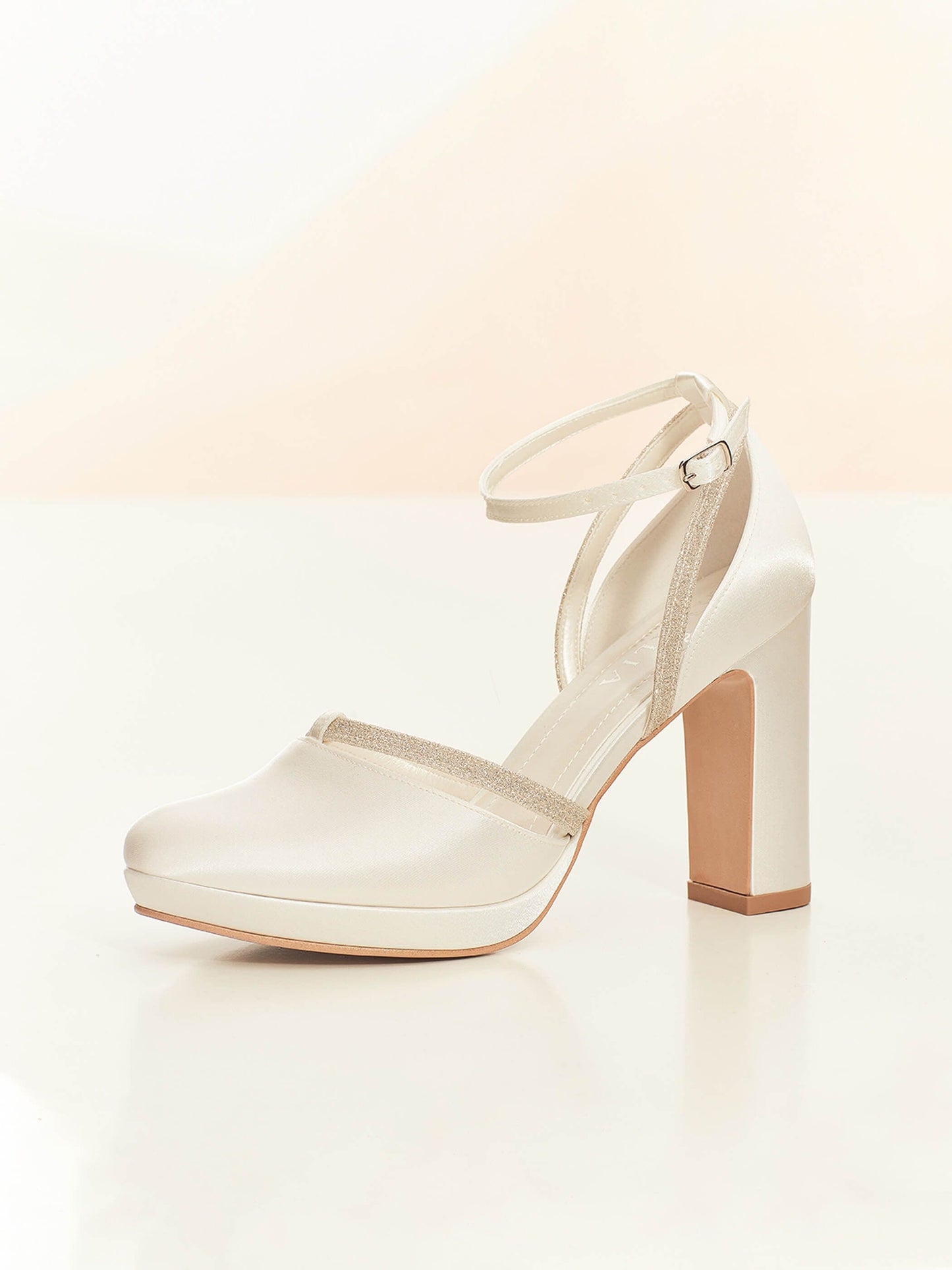 Square Heels Bridal Shoes Meryl
