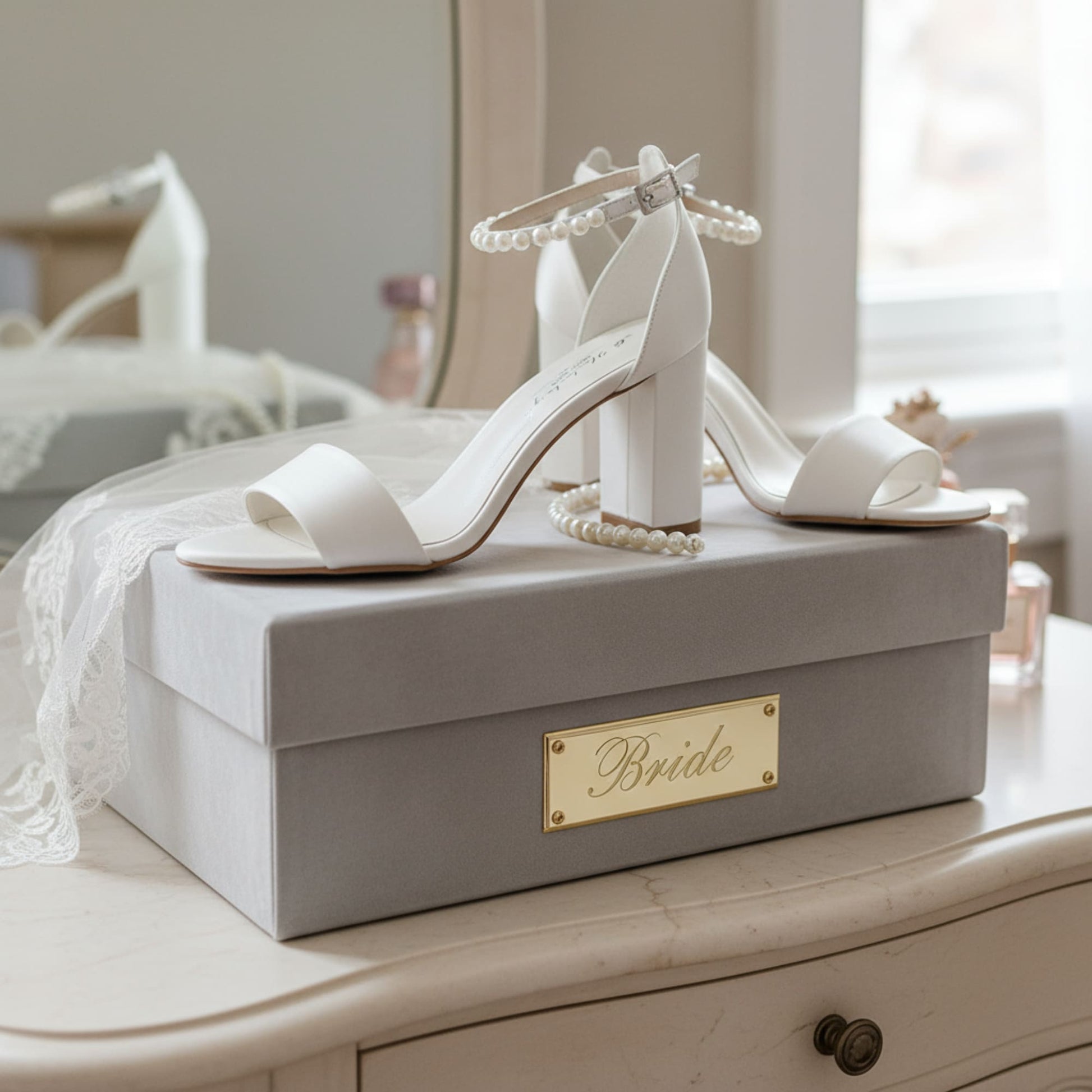 pearl wedding sandals
