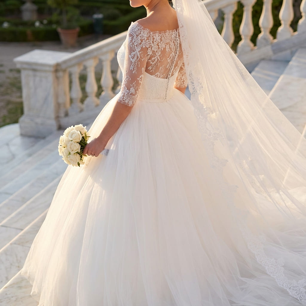 Lace top for bride