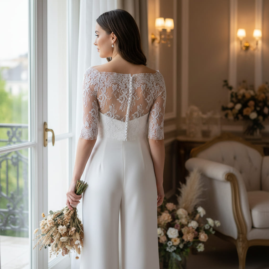 lace top for brides