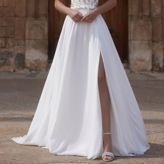 Bridal Separates Skirt with Train and Slit