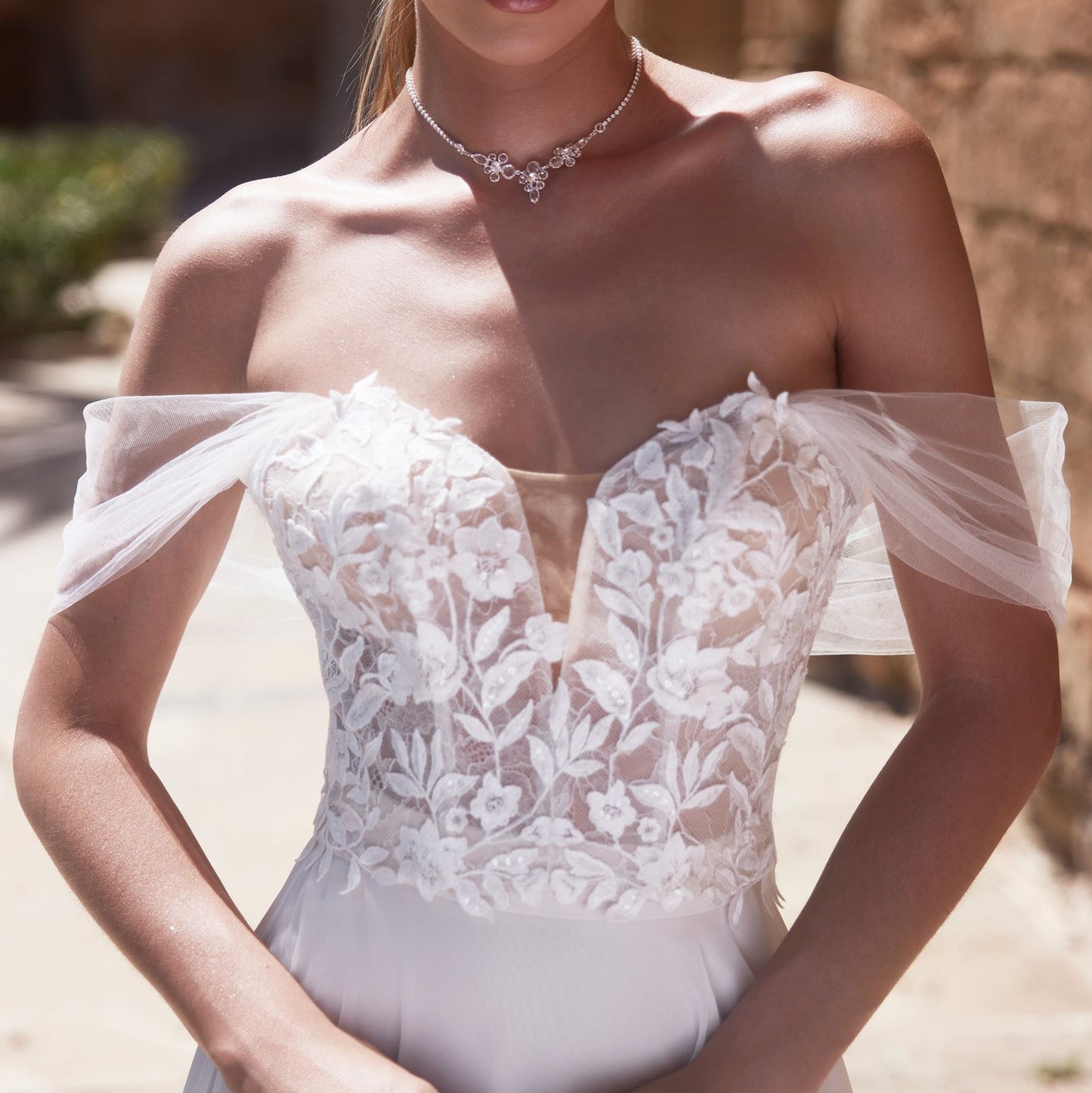 Off-the-Shoulder Bridal Top Eliza