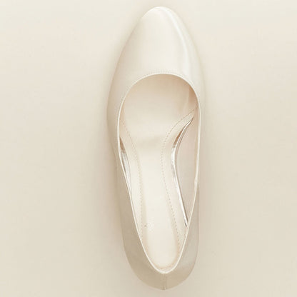 Classic Bridal Shoes Low Heel Grazia