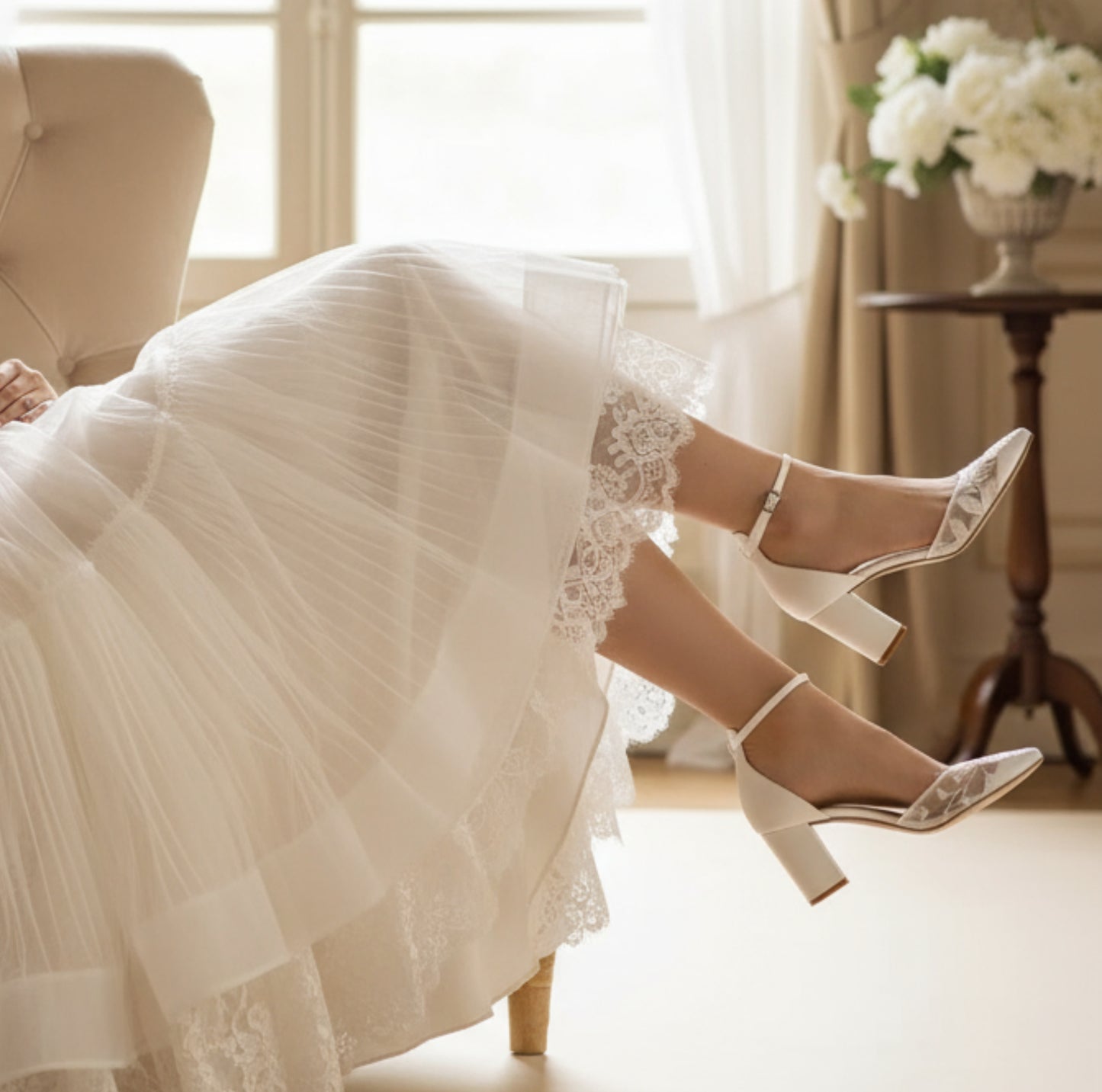 Lace Wedding Shoes Abby