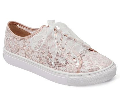 Sneakers da sposa rosa