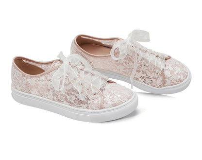 Sneakers da sposa rosa