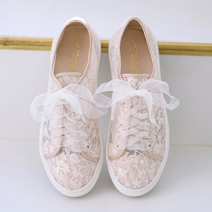Sneakers da sposa rosa