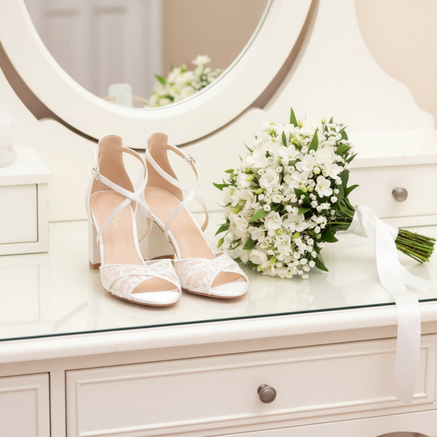 lace sandals wedding