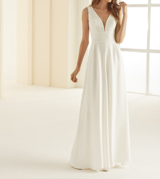 Bridal Jumpsuit Wide Leg Chiara