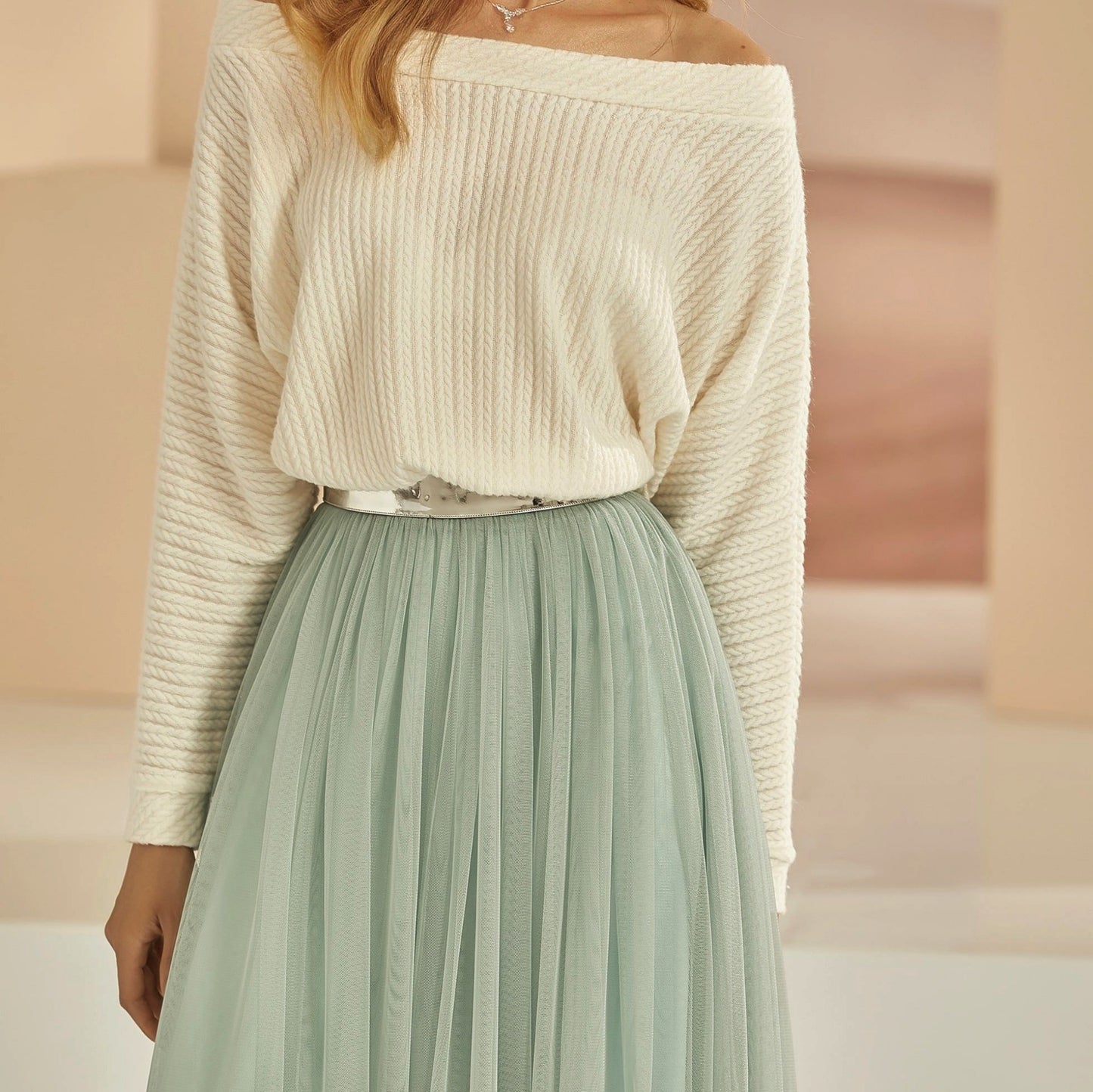 Bridal Separate Tulle Skirt Mint