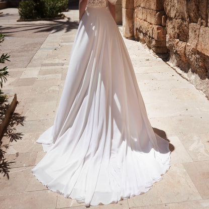 Ensemble de mariée Avery : jupe et traîne