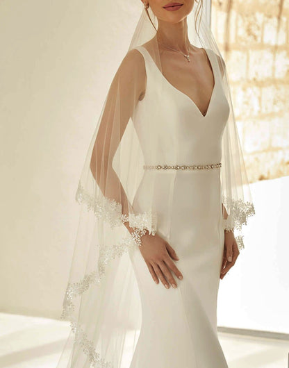 Bridal Veils with lace