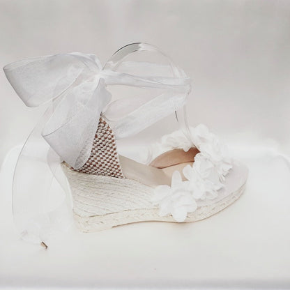 Espadrilles de mariée pour un mariage à la plage