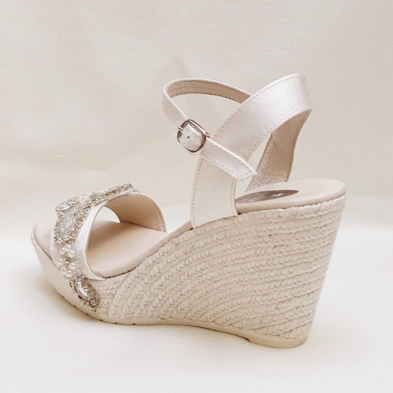 Wedding shoes wedges, Wedges for brides, Bridesmaids sandals, Bridesmaids shoes, Comfortable shoes for wedding,