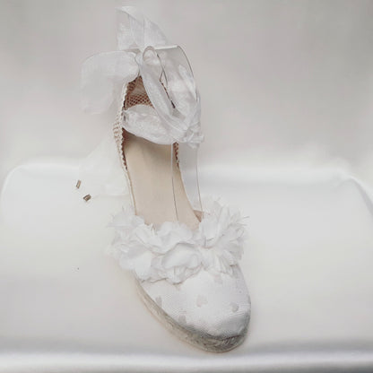 Espadrilles de mariée pour un mariage à la plage