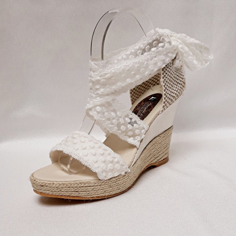 Wedding sandals, Beach wedding sandals, Bridal espadrilles, Bridal sandals heels for beach wedding, Wedding shoes,