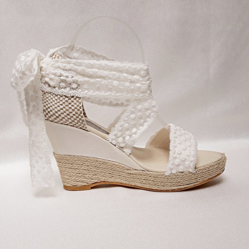 Wedding sandals, Beach wedding sandals, Bridal espadrilles, Bridal sandals heels for beach wedding, Wedding shoes,