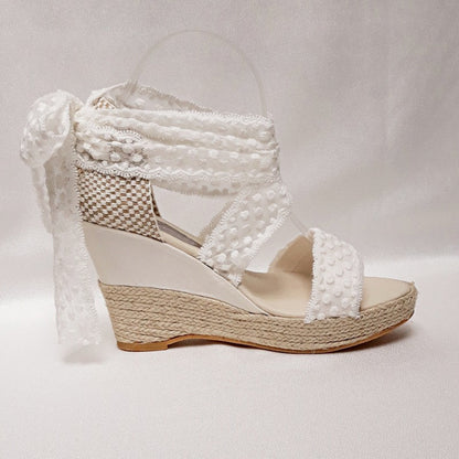 Wedding sandals, Beach wedding sandals, Bridal espadrilles, Bridal sandals heels for beach wedding, Wedding shoes,