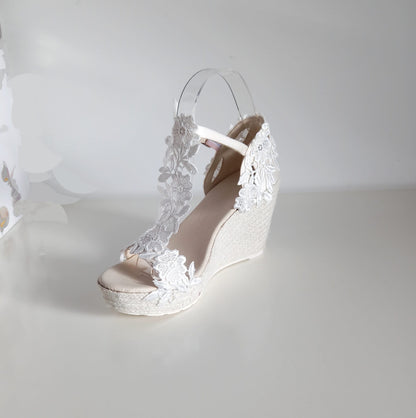 Sandalias de Boda, Sandalias Novia, Sandalias Boda Playa, Bridal Shower Gift, Summer Sandals, Lace Sandals Wedding, Zapatos de novia