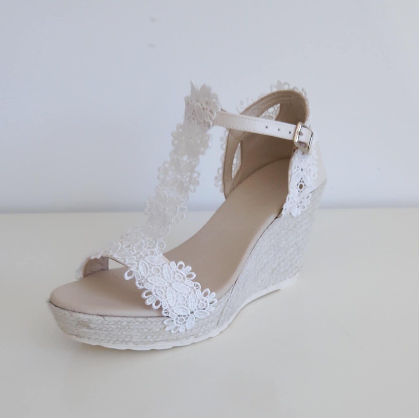 Bridal Espadrilles with Wedges Toscana