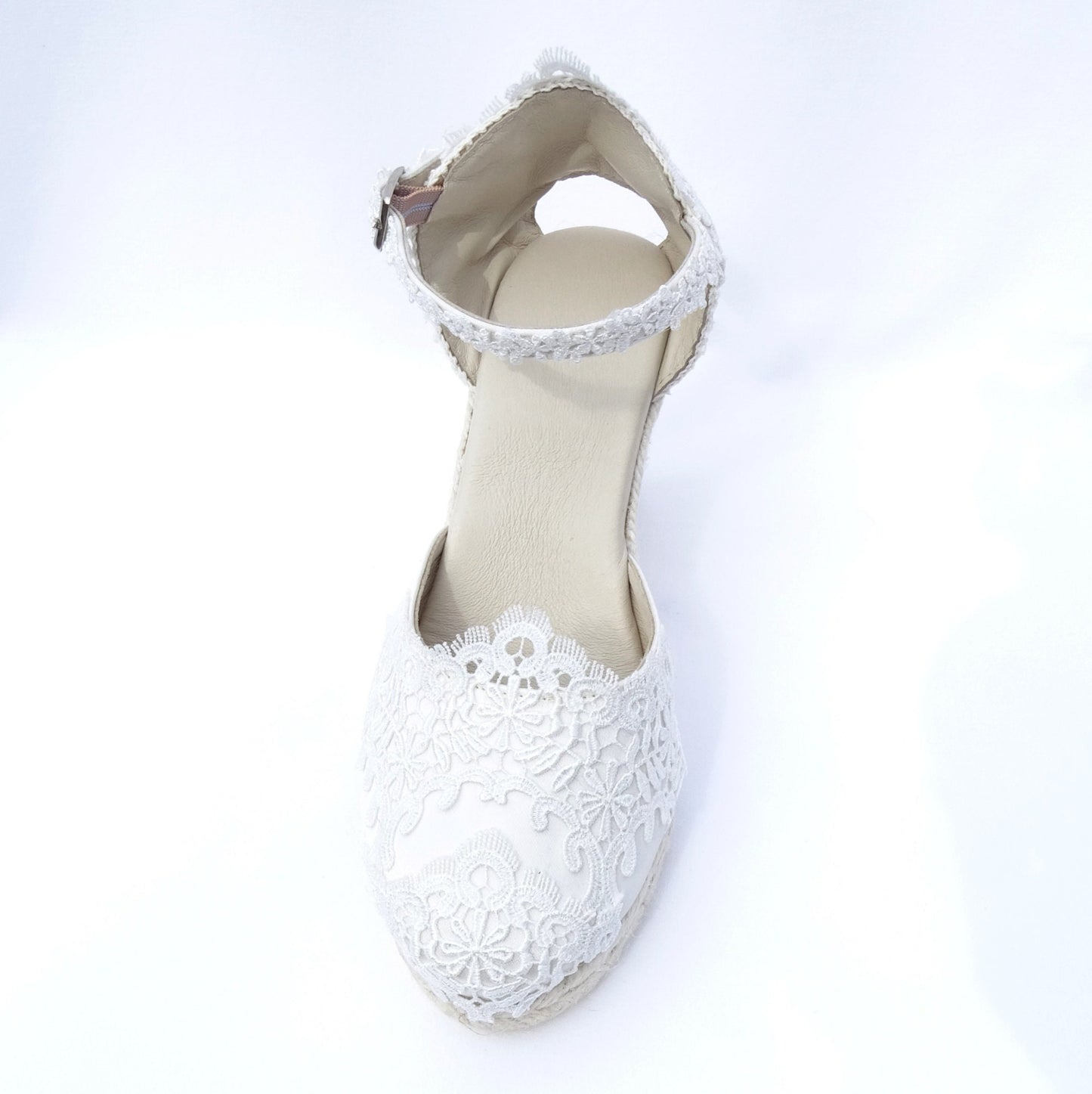 Bridal Espadrilles with Guipur