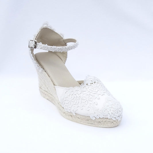 Bridal Espadrilles with Guipur