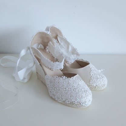 Espadrillas da sposa, sandali da sposa per matrimonio in spiaggia, sandali da sposa comodi, regalo per addio al nubilato, sandali estivi, sandali spagnoli