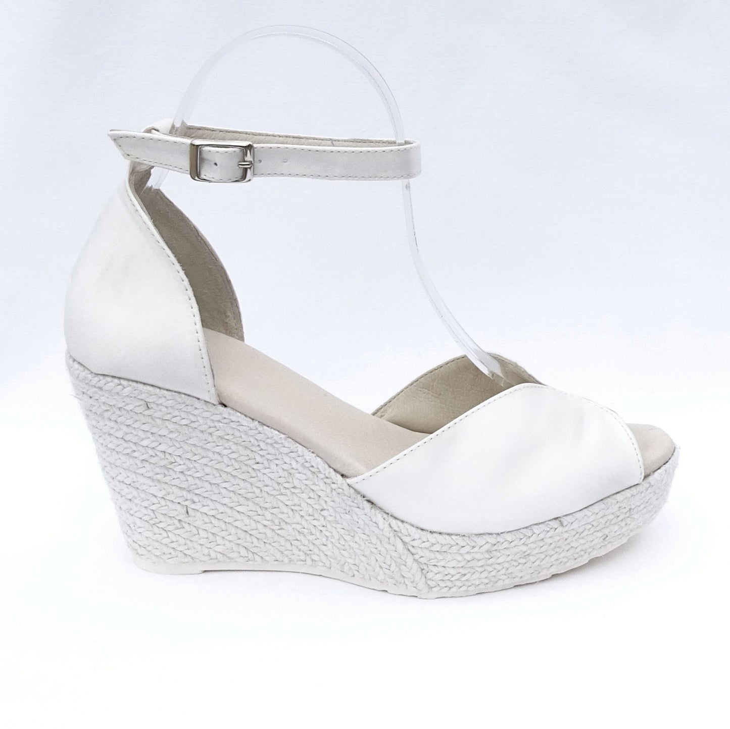 Bridal Espadrilles with jute wedges, Espadrilles for wedding, Bridal sandals