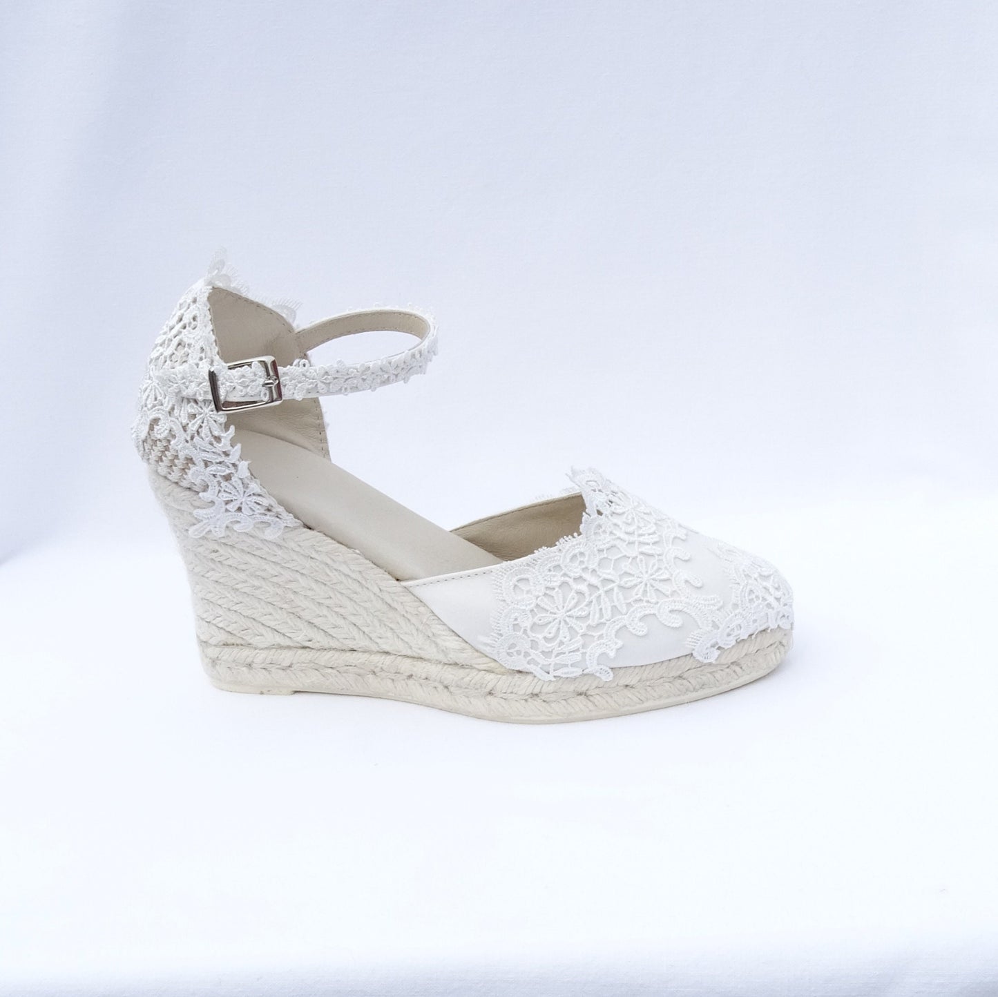 Bridal Espadrilles with Guipur