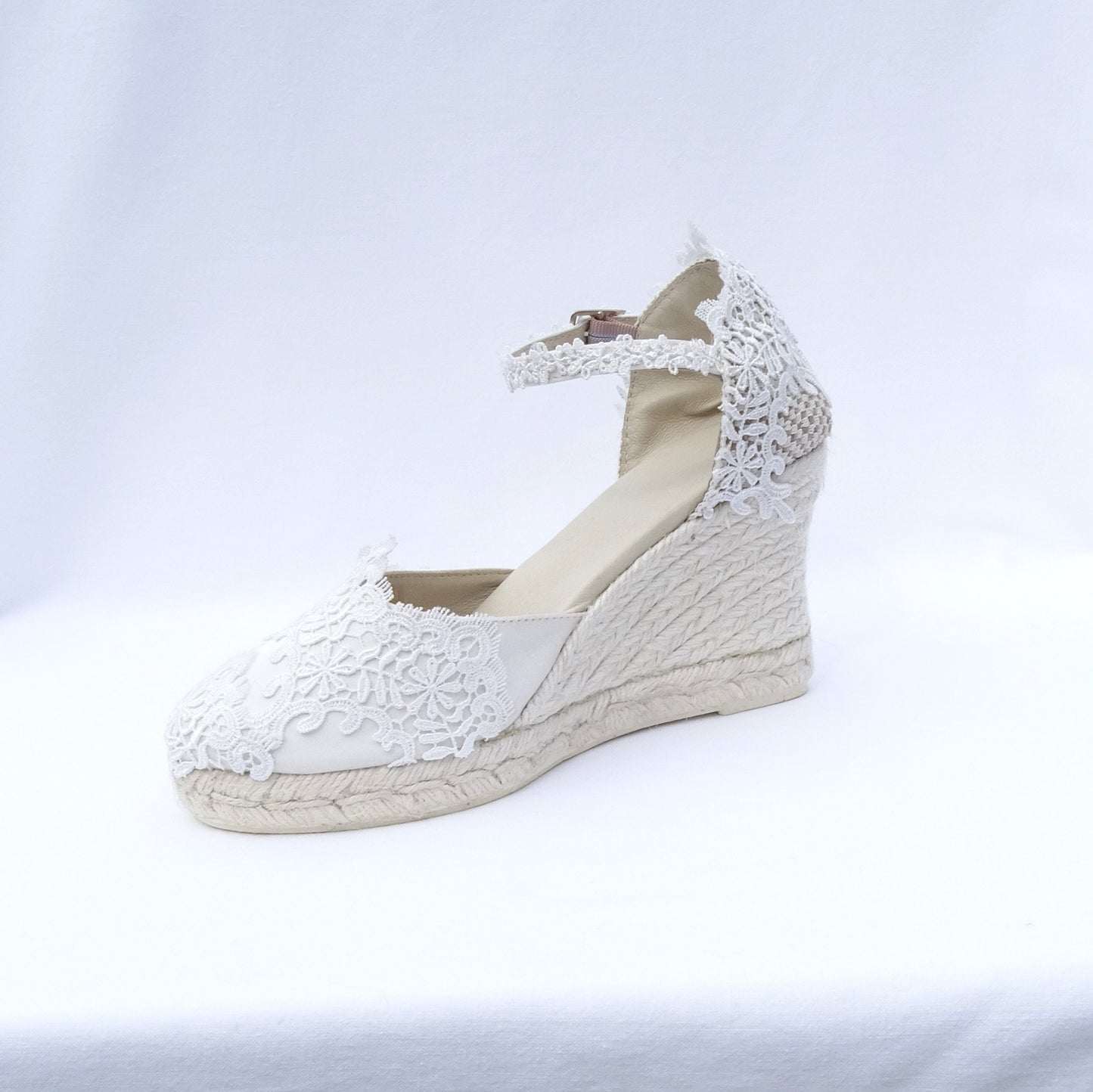 Bridal Espadrilles with Guipur